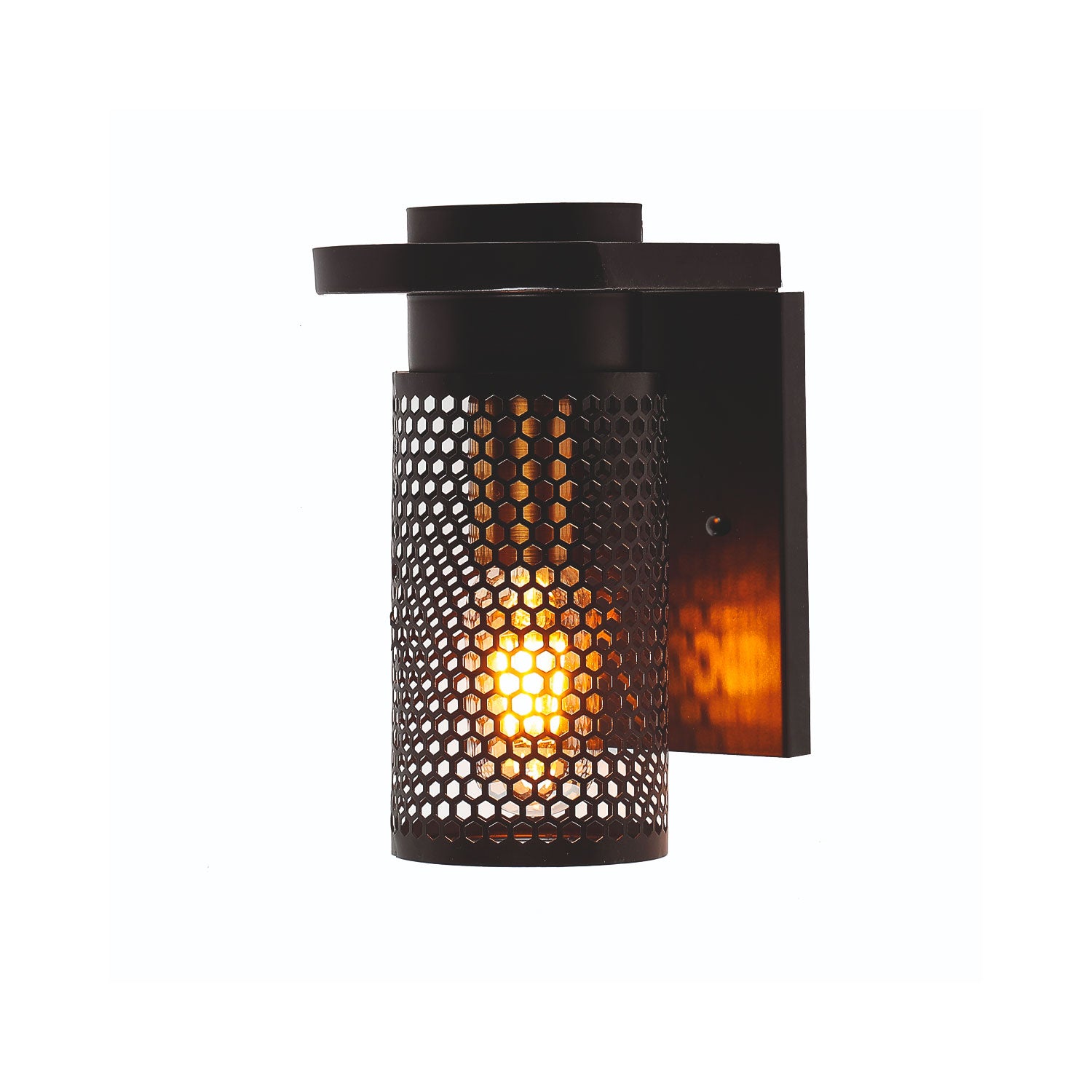 Lámpara Arbotante Panal Negro Vintage E27  de Pared Decorativo Industrial Retro 40W - NGR